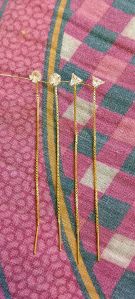 Gold-plated Ad Earring, Specialities : Hypoallergenic, Lightweight