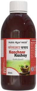 Kanchnar Kashay, Brand Name : Hubs Ayurveda, Pack Size : 200ml