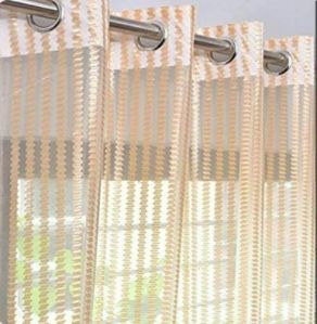 Cream Net Tissue Sheer Curtain