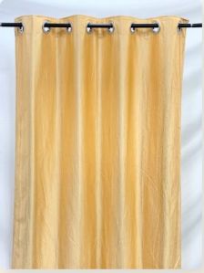 Golden Semi Blackout Plain Curtain