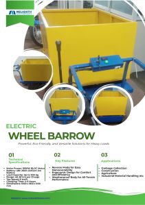 Electric Powered Wheel Barrow Capacity 300kg