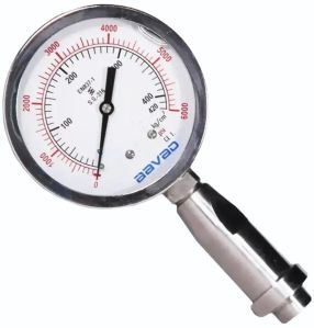 Automatic High Pressure Gauge, Color : Grey, Silver