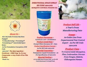 Insecticidal Space Spray, Form : Liquid