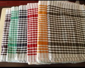 Polyester Checked Fabric, Color : Grey For Garments