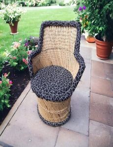 Handicraft Bamboo Cane Sarkanda Wicker Chair