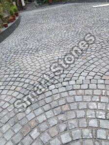 Polished Natural Granite Paving Stones, Size : 10x10cm, 15x15cm, 4x4