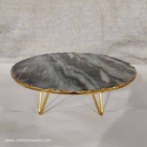 Black Marble Cake Stand