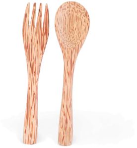 Wooden Fork & Spoon Set