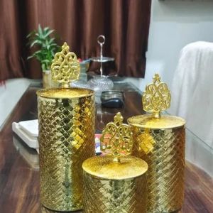 250ml 3 Piece Glass Jar Set For Dry Fruits Storage