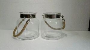 Glass Jars With Rope Handle