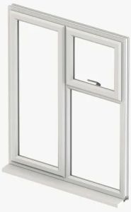 White UPVC Casement Window