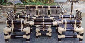 5 Seater Bamboo VIP Sofa Set