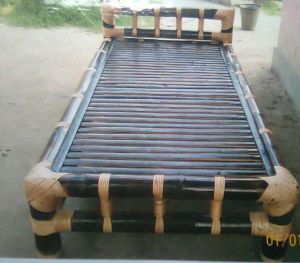 Polished Bamboo Bed, Shape : Rectangular For Bedroom