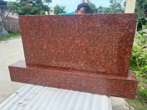 Polished Red Granite Monument, Shape : Rectangular, Variety : Premium For Flooring, Kitchen Countertops