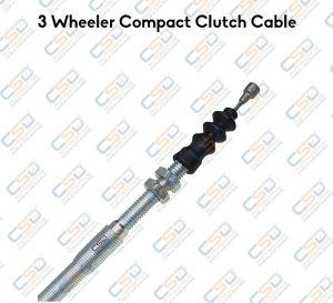 Three Wheeler Compact Clutch Cable, Inner Material : Aluminium