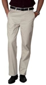 Plain Cotton Mens Formal Trouser