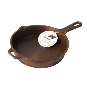 aarogyam long handle cast iron skillet fry pan