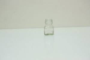 Empty Glass Honey Jar