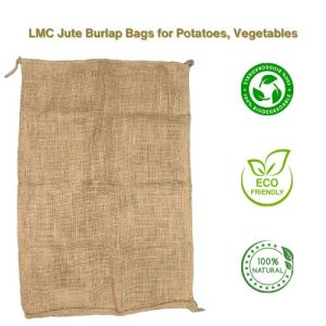 LMC Jute Hessian Burlap Bag for Potatoes, Vegetable and Fruits