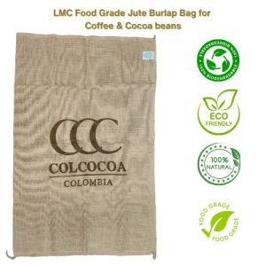LMC Food Grade Jute Burlap Hessian Bag for Coffee & Cocoa Beans