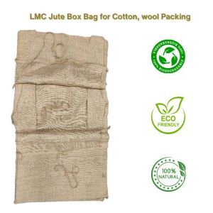 LMC Jute Hessian Box Bag For Cotton, Wool Packaging