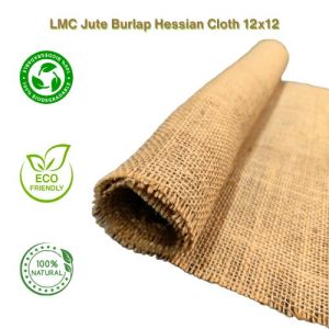 LMC-12 X 12 Brown Jute Burlap Hessian Fabric