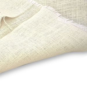 LMC-Super Bright White Jute Burlap Hessian Fabric