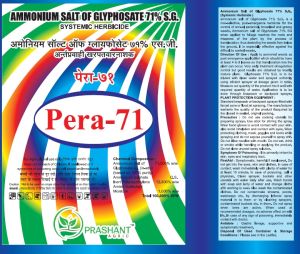 Pera -71 Ammonium Salt of Glyphosate 71% S.G. Systemic Herbicide