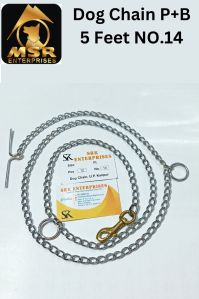 14 NO.PLAIN TWISTED IRON DOG CHAIN WITH BRASS HOOK