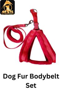 DOG FUR BODYBELT AND LEASH SET ALL SIZE