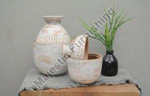 Rustic Wooden Canister