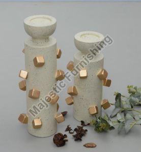Toffee Wooden Candle Stand