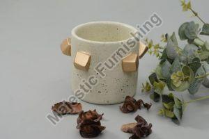 Toffee Wooden Flower Vase