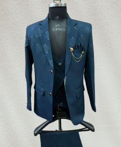 Mens Imported Chinese Fabric Three Piece Suit