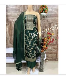 Banarasi silk dress material for women unstitched