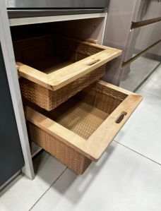 PVC basket cane basket modular kitchen manufacturing