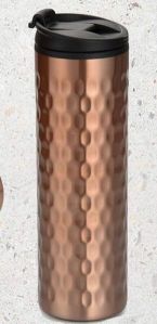 400ml stainless steel copper finish sipper bottle