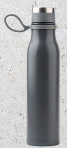 stainless steel grey color flask bottle