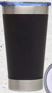 500ml 340s stainless steel black white travel coffee mug
