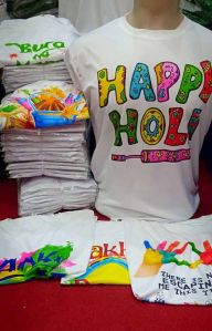 Printed Holi T Shirt Happy Holi T Shirts Size All Sizes at Rs 65 in Delhi ID 7316710