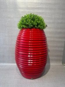 Glossy Fiber Flower Pot