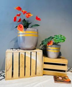 Grey Designer Garden Planter