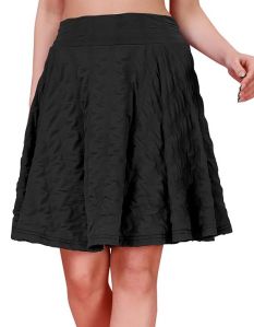 Ladies Polyester Knee Length Skirt