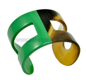 LACQUERED HORN CUFF BRACELET