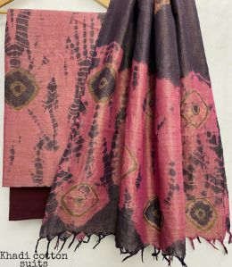 Printed Khadi Cotton Dress Material