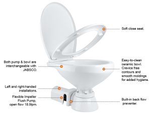 Electric Marine Toilet 12v Regular