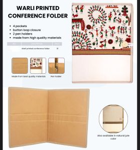 Warli printed conference folder