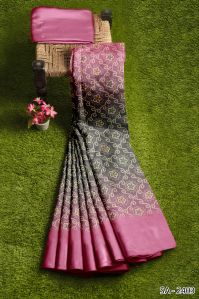 Ladies Digital Printed Multi Colour Saree