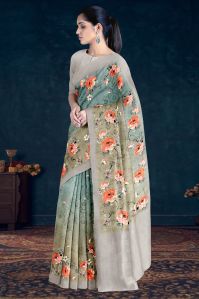 Fancy Floral Printed Saree