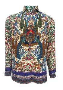 Mens Multicolor Printed Shirt